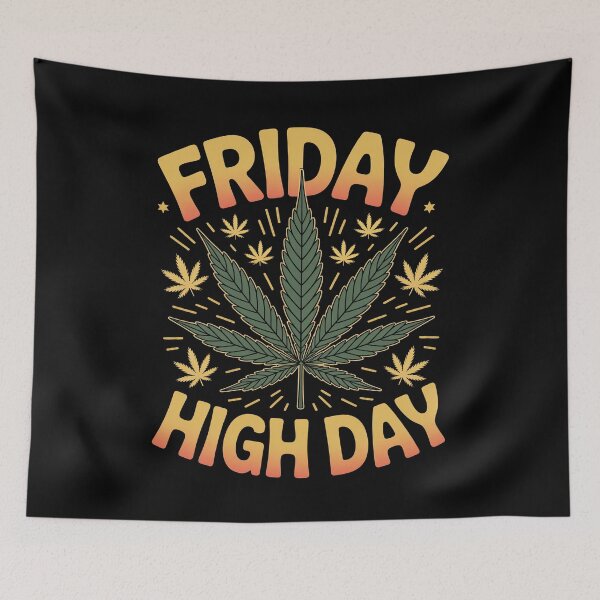 Item preview, Friday High Day Funny Stoner designed and sold by Say It With Ink.