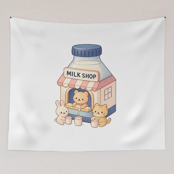 Item preview, Cute Milk Shop Essential T-Shirt designed and sold by SoftSproutstu.