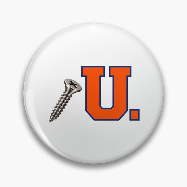 Item preview, SCREW U COLLECTION – Orange Blue Athletic Screw U – CLEAN LOOK designed and sold by WheelieGdArt.