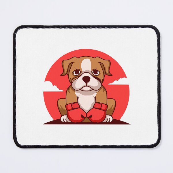 Item preview, Strong Boxing Bulldog Dog with Red Gloves designed and sold by matildampugh.