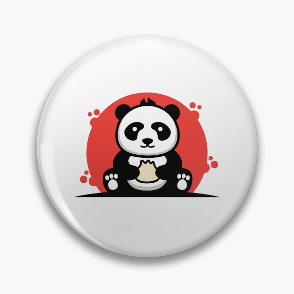 Item preview, Cute Kawaii Panda Eating Steamed Bun designed and sold by matildampugh.