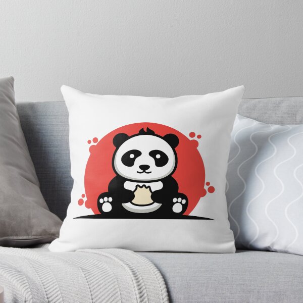 Item preview, Cute Kawaii Panda Eating Steamed Bun designed and sold by matildampugh.