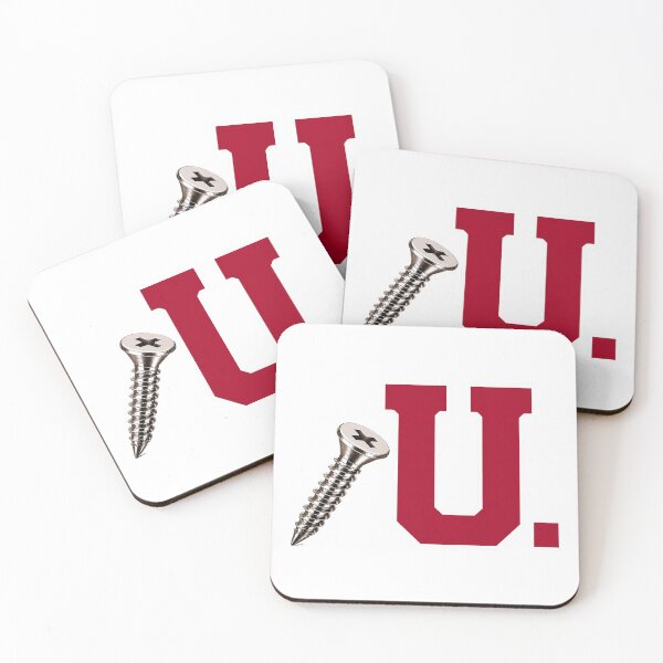 Item preview, SCREW U COLLECTION – Crimson White Collegiate Screw U – CLEAN LOOK designed and sold by WheelieGdArt.
