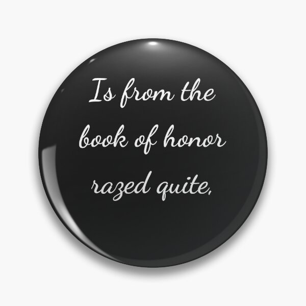 Item preview, "Is from the book of honor razed quite," - handwriting white designed and sold by ariksworld.