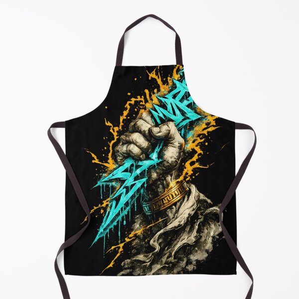 Item preview, Zeus Graffiti Lightning Bolt Streetwear Graphic T-Shirt designed and sold by etuvibes.