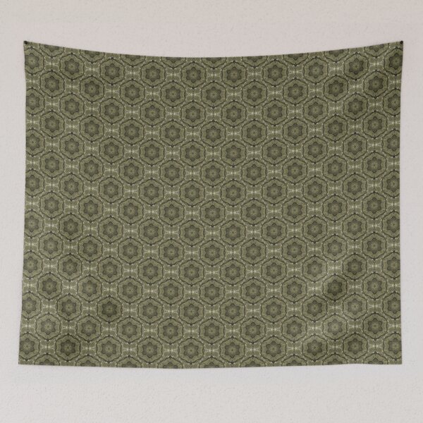 Item preview, Boho Hexagon Mandala Pattern in Beige Brown designed and sold by Artistestella.