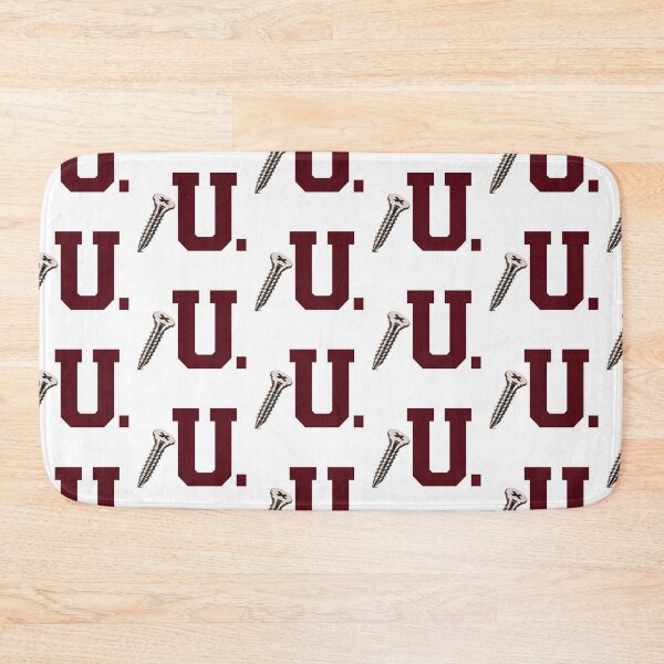 Item preview, SCREW U COLLECTION – Maroon White Collegiate Screw U – CLEAN LOOK designed and sold by WheelieGdArt.