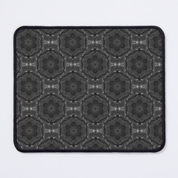 Item preview, Boho Hexagon Mandala Pattern in Black designed and sold by Artistestella.