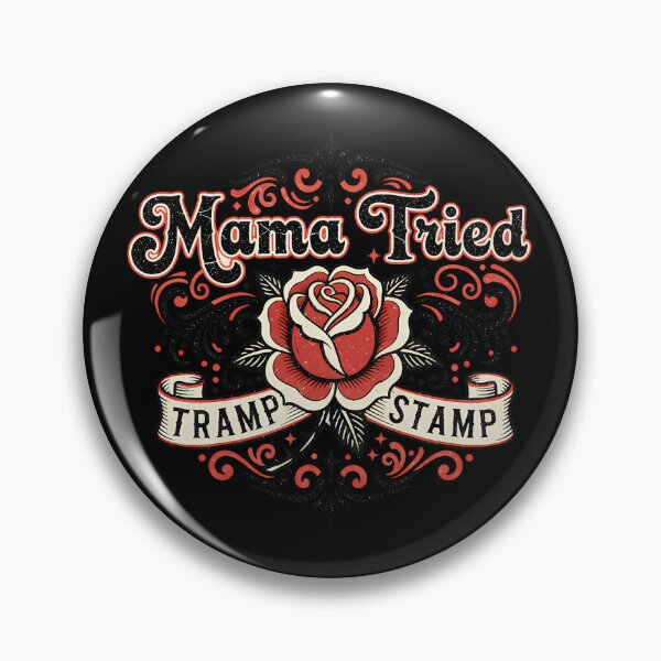Item preview, Mama Tried Tattoo Rose Design designed and sold by Teeny Quities.