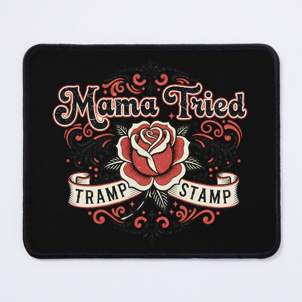 Item preview, Mama Tried Tattoo Rose Design designed and sold by Teeny Quities.