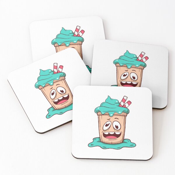 Item preview, Funny Melted Blue Milkshake Monster Cartoon designed and sold by matildampugh.