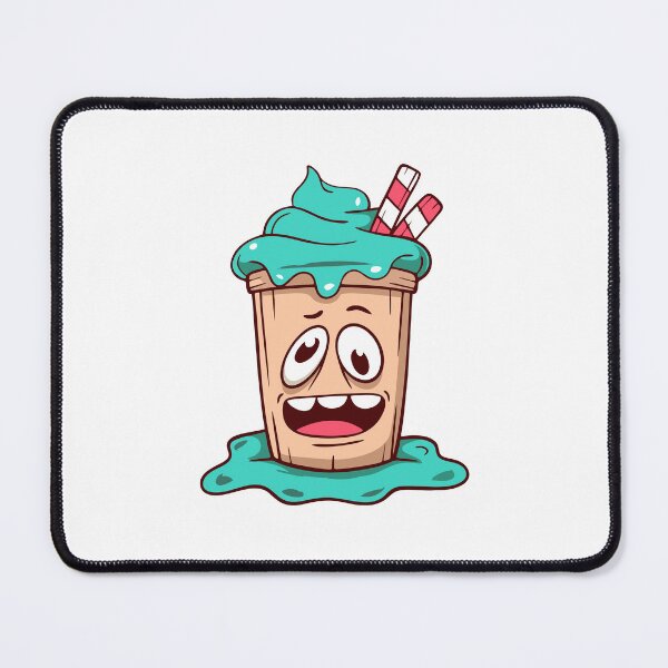 Item preview, Funny Melted Blue Milkshake Monster Cartoon designed and sold by matildampugh.