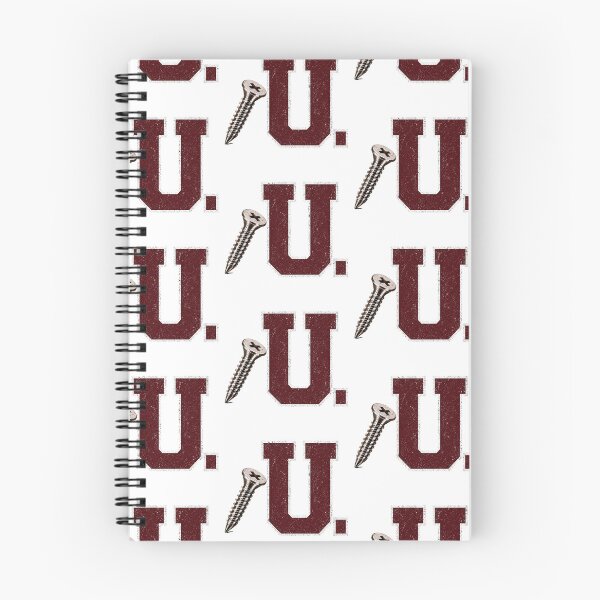 Item preview, SCREW U COLLECTION – Maroon White Collegiate Screw U – WORN LOOK designed and sold by WheelieGdArt.