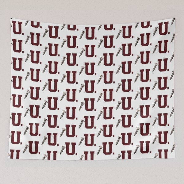 Item preview, SCREW U COLLECTION – Maroon White Collegiate Screw U – WORN LOOK designed and sold by WheelieGdArt.