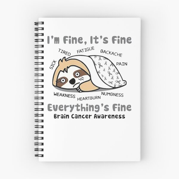 Item preview, Tired Sloth Brain Cancer Awareness designed and sold by ZalcArtStore.