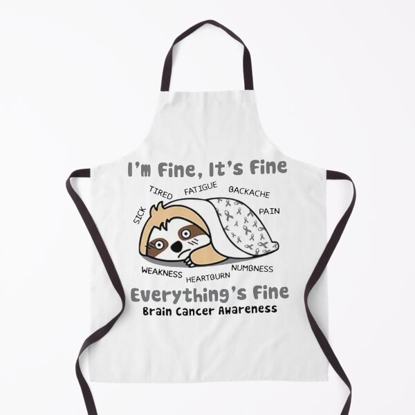 Item preview, Tired Sloth Brain Cancer Awareness designed and sold by ZalcArtStore.