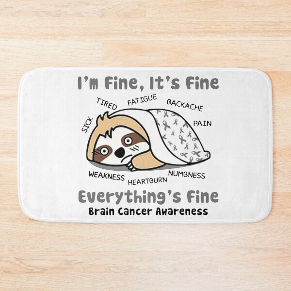 Item preview, Tired Sloth Brain Cancer Awareness designed and sold by ZalcArtStore.