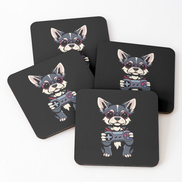 Item preview, Gamer Dog Funny Puppy Video Game Controller Art designed and sold by artlife4.