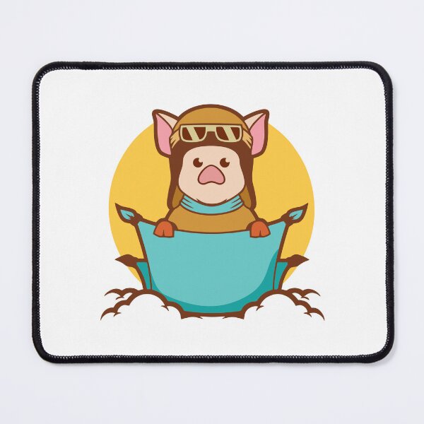 Item preview, Cute Pilot Pig Flying Aviator Character designed and sold by matildampugh.