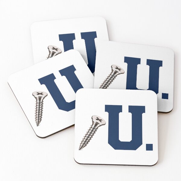 Item preview, SCREW U COLLECTION – Navy White Collegiate Screw U – CLEAN LOOK designed and sold by WheelieGdArt.