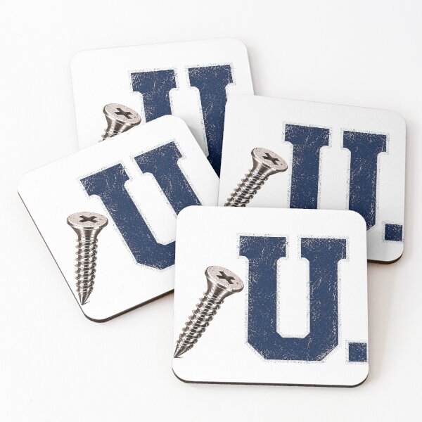 Item preview, SCREW U COLLECTION – Navy White Collegiate Screw U – WORN LOOK designed and sold by WheelieGdArt.