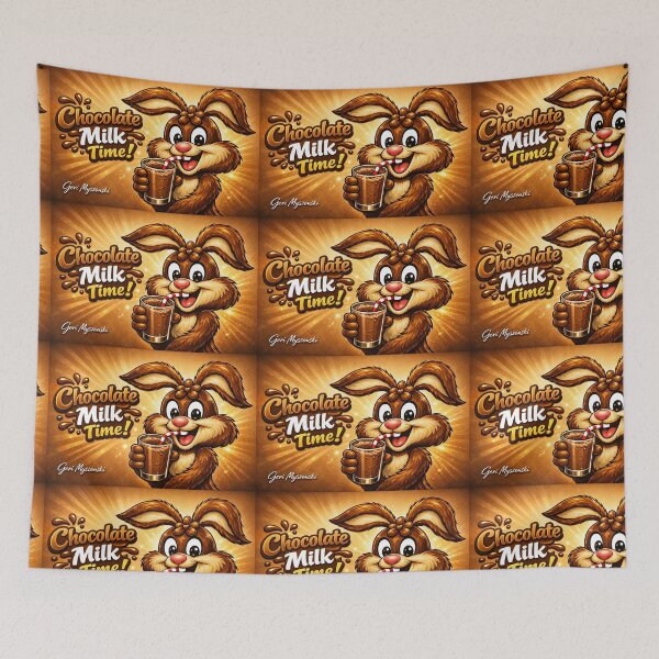 Item preview, Chocolate Milke time Bunny designed and sold by The Art Queen Of Michigan .