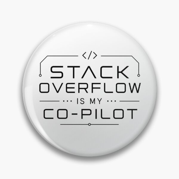 Item preview, Stack Overflow Is My Co-Pilot Black – Developer Humor designed and sold by CtrlAltLaugh.