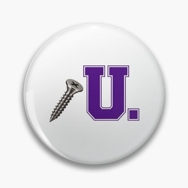 Item preview, SCREW U COLLECTION – Deep Purple Collegiate Screw U – CLEAN LOOK designed and sold by WheelieGdArt.
