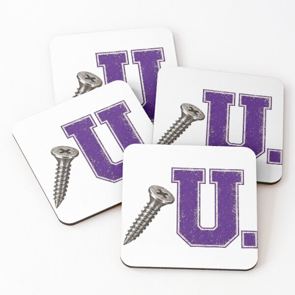 Item preview, SCREW U COLLECTION – Deep Purple Collegiate Screw U – WORN LOOK designed and sold by WheelieGdArt.