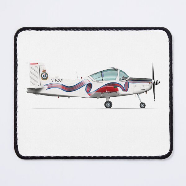 Item preview, PAC CT-4B AIRTRAINER VH-ZCT BAE RIBBON SCHEME designed and sold by Grubby Fingers Aircraft Illustration.