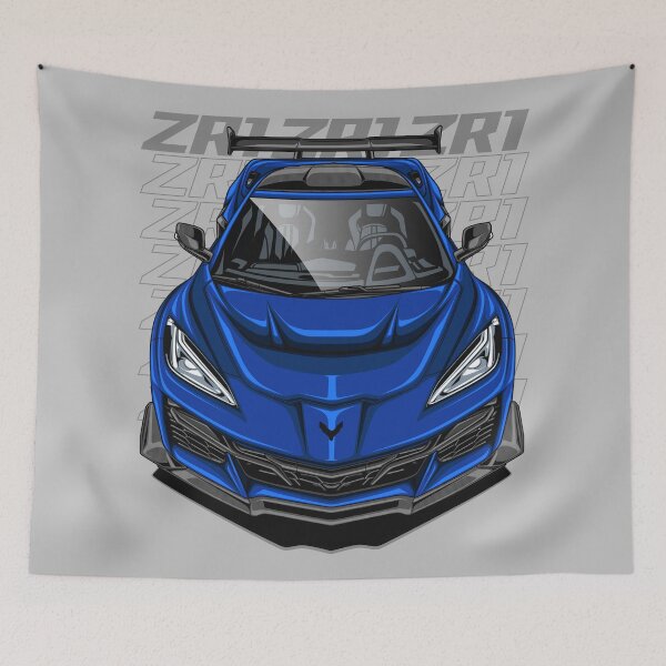 Item preview, Corvette C8 ZR1 (Le Mans Blue Metallic) designed and sold by JioojiProject.