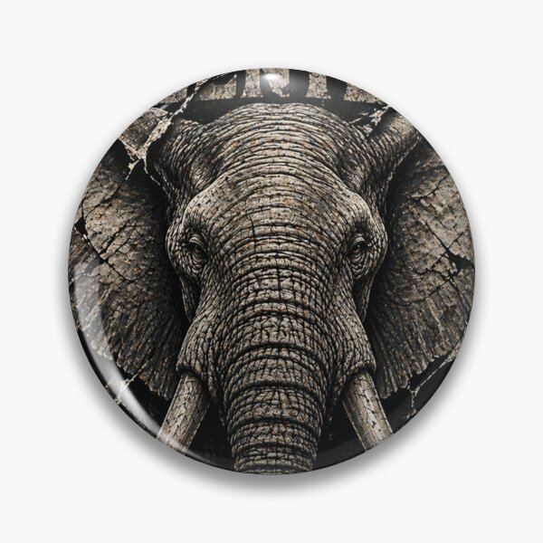 Item preview, Founder Rooted Relentless Elephant Industrial Tectonic Art Print designed and sold by SavannaStrikes.