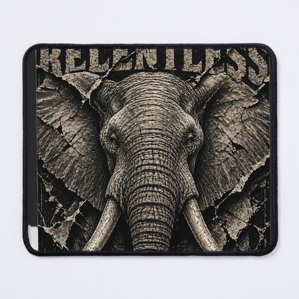 Item preview, Founder Rooted Relentless Elephant Industrial Tectonic Art Print designed and sold by SavannaStrikes.