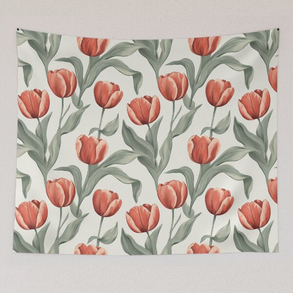 Item preview, Elegant Tulip Bouquet - Flower Floral Pattern   - Baptism Gifts designed and sold by RoyalStarsPatts.