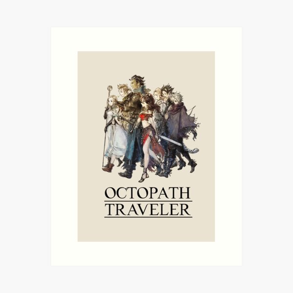 Item preview, Octopath Traveler® - Travelers Logo (Black) designed and sold by SWISH-Design.