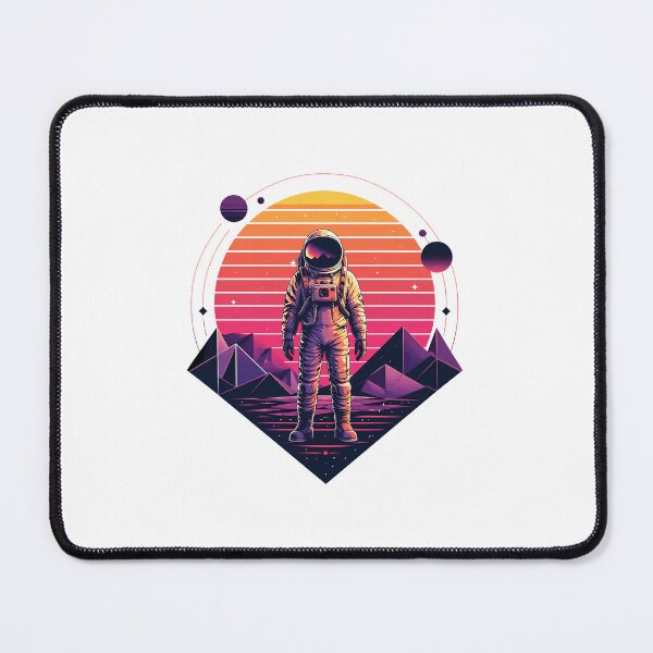 Item preview, Retro Astronaut Neon Sunset designed and sold by fultzkristen.
