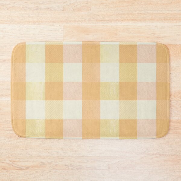 Item preview, Pastel Buffalo Check Pattern – Soft Yellow Cottagecore Summer Seamless Design designed and sold by Tamas Das.