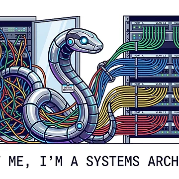 Artwork thumbnail, Systems Architect Python Coder Funny IT by ModMotiff
