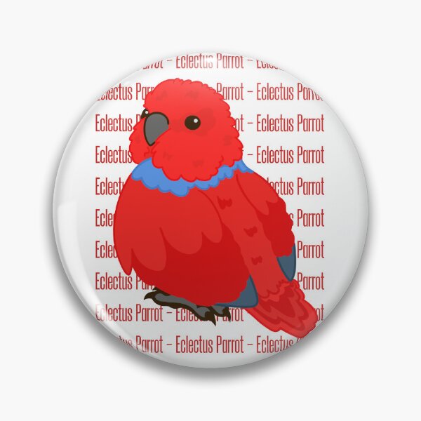 Item preview, Cute female Eclectus Parrot with Text designed and sold by causebirbs.