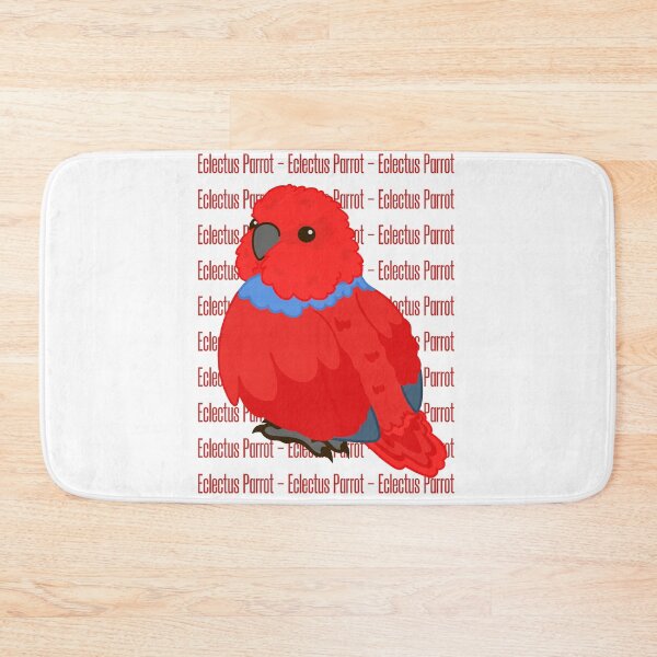 Item preview, Cute female Eclectus Parrot with Text designed and sold by causebirbs.