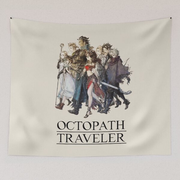 Item preview, Octopath Traveler® - Travelers Logo (Black) designed and sold by SWISH-Design.
