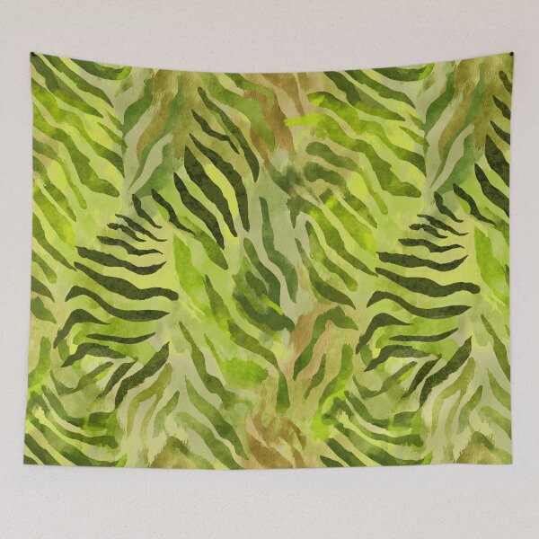 Item preview, Wild Safari Animal Print Jungle Fresh Green designed and sold by artsandsoul.