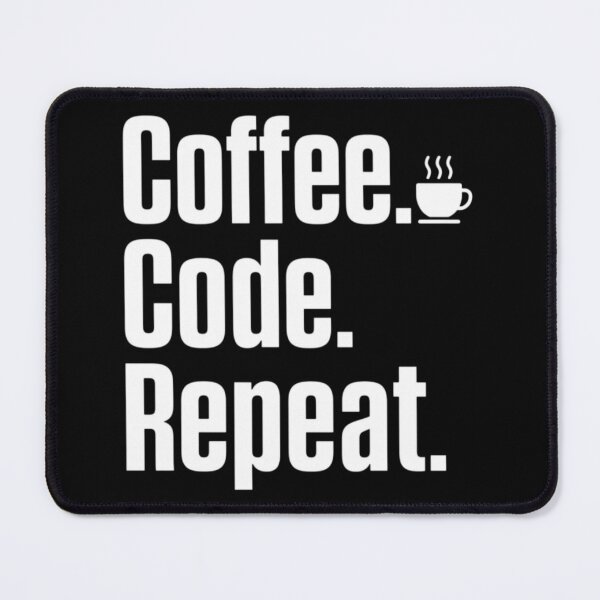 Item preview, Coffee Code Repeat White – Developer Lifestyle designed and sold by CtrlAltLaugh.