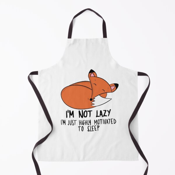 Item preview, I'm Not Lazy Highly Motivated To Sleep Funny Fox designed and sold by DesignFreakArt.