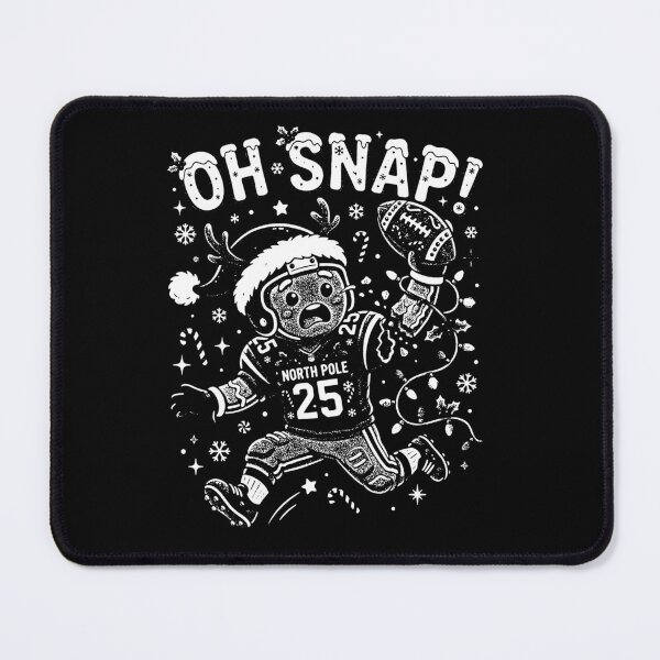 Item preview, Oh Snap Funny Retro Christmas Gingerbread Footbal designed and sold by graphixpolash.
