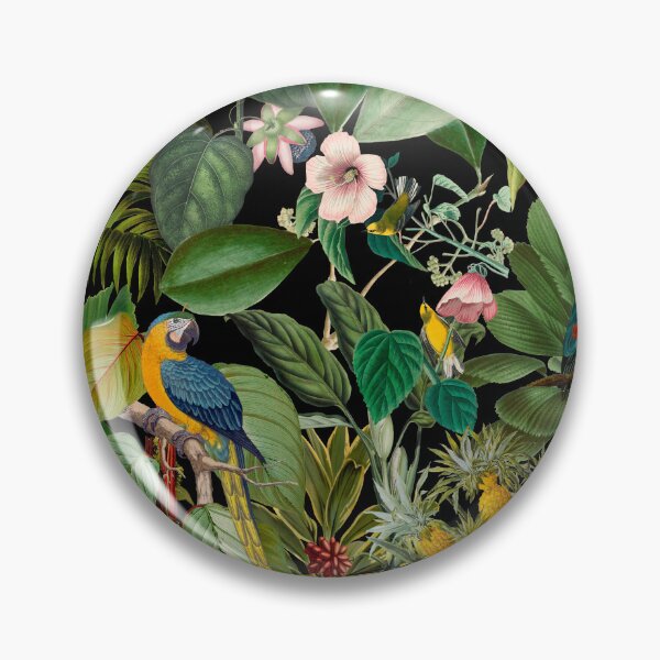 Artikelvorschau, Dschungel der botanischen Wunder Schwarz entworfen und verkauft von artsandsoul.
