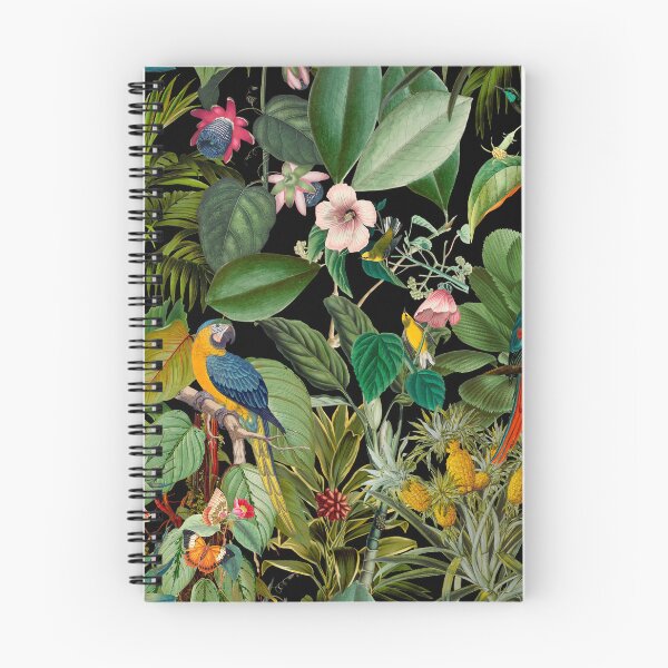 Artikelvorschau, Dschungel der botanischen Wunder Schwarz entworfen und verkauft von artsandsoul.
