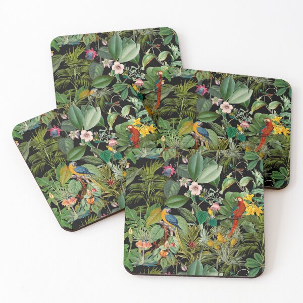 Artikelvorschau, Dschungel der botanischen Wunder Schwarz entworfen und verkauft von artsandsoul.