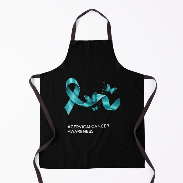Item preview, Cervical Cancer Awareness Butterfly Ribbon Teal designed and sold by EllenJast.