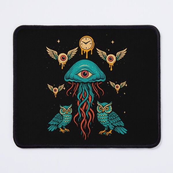 Item preview, Psychedelic Jellyfish – Surreal Ocean Art Design designed and sold by majesty-prints.